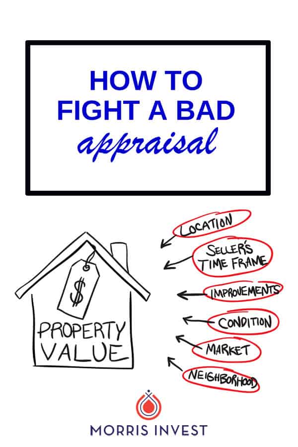  Getting a low or bad appraisal on a property can often stop a deal dead in its tracks. It sounds intimidating, but there’s good news! There are a few key ways to fight a bad appraisal, which is also known as a reconsideration of value. | real estate investing | rental property 