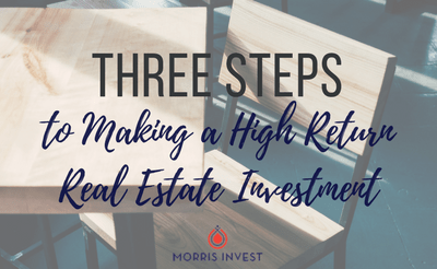 Three Steps to Making a High Return Real Estate Investment