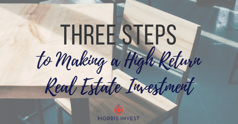 Three Steps to Making a High Return Real Estate Investment