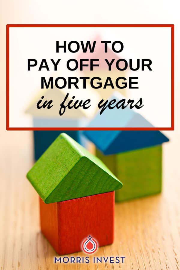 How much to pay off mortgage in hot sale 5 years