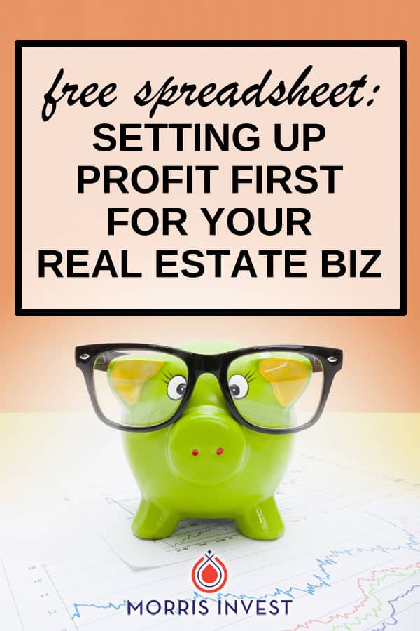  Free spreadsheet to help implement Profit First in your real estate business. Automatically keeps a running total of your revenue, and helps determine the Profit First distributions for your specific business. 